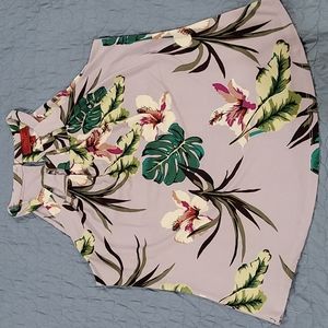 JENNIFER LOPEZ Lavender Purple Floral Top Size S